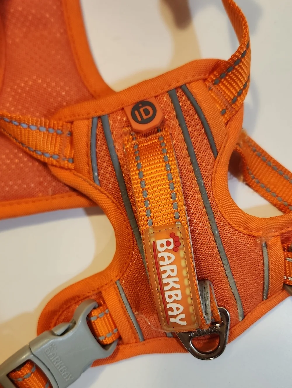 Barkbay Orange Reflective Dog Harness Sz M
